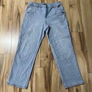 Sincerely Jules Straight Leg Utility Carpenter Denim Jeans Women's Sz 11/30